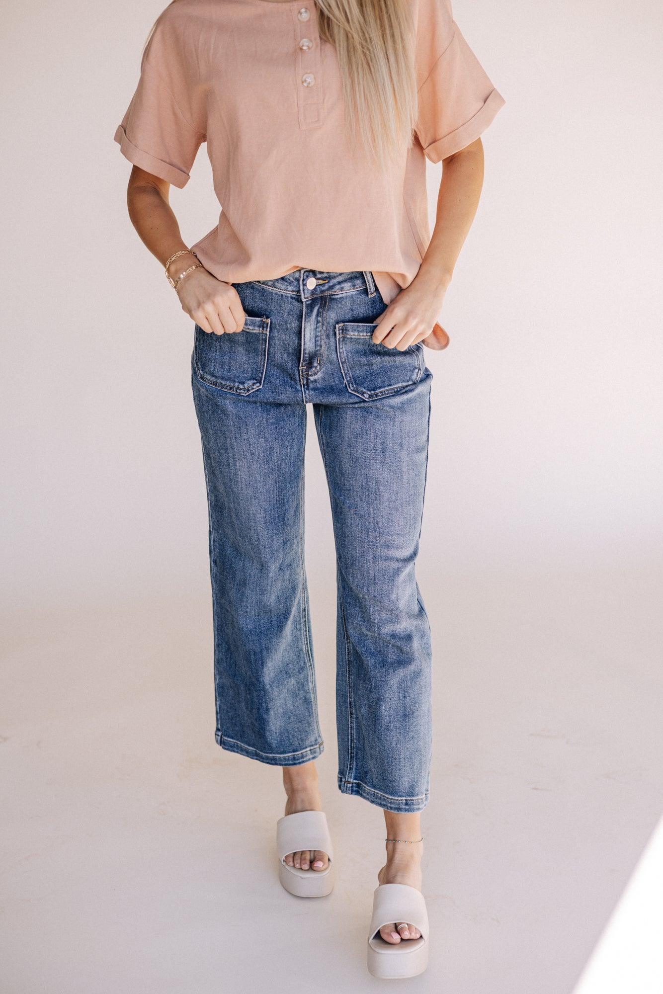 Cropped Denim Jeans