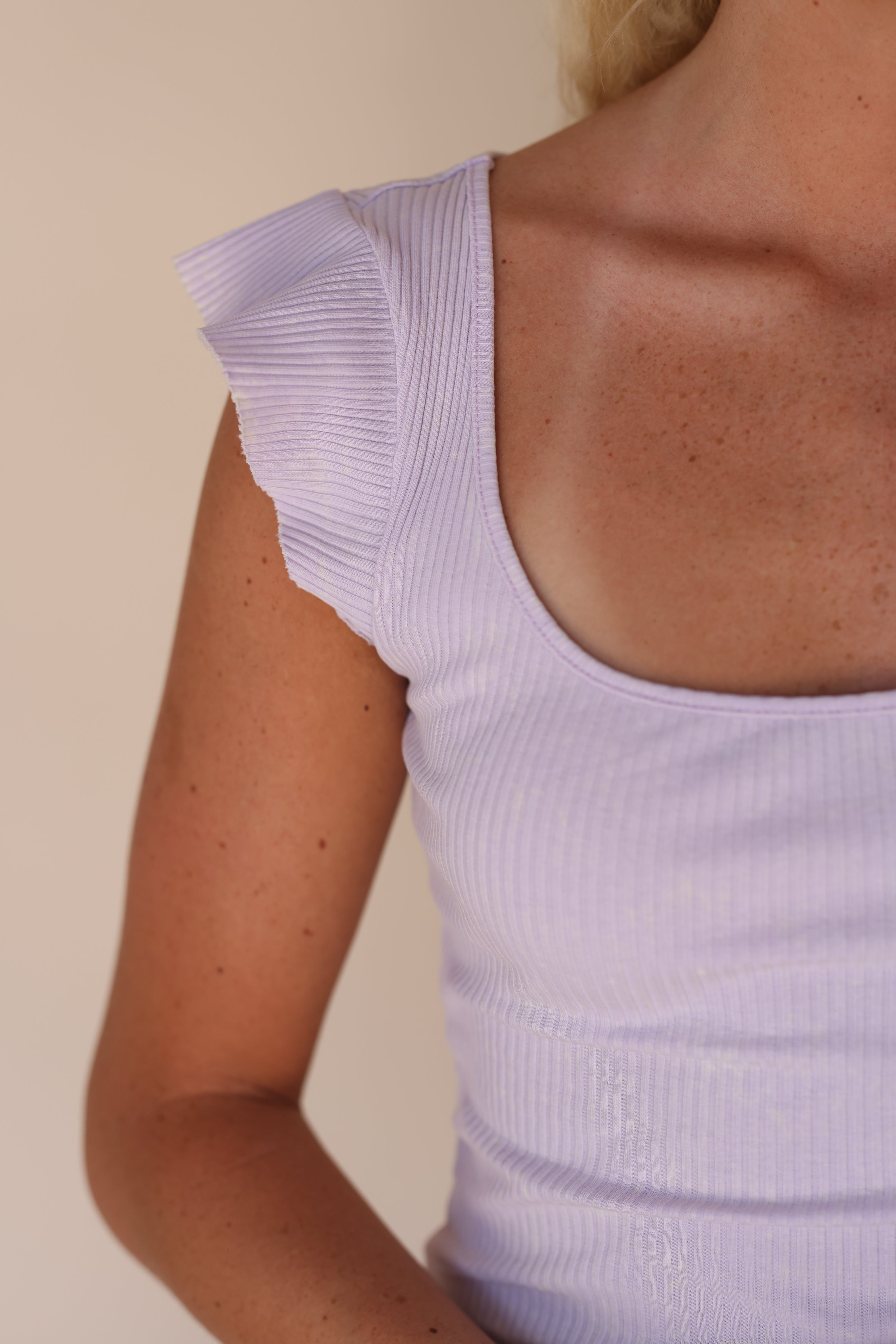 Short Sleeve Purple Top