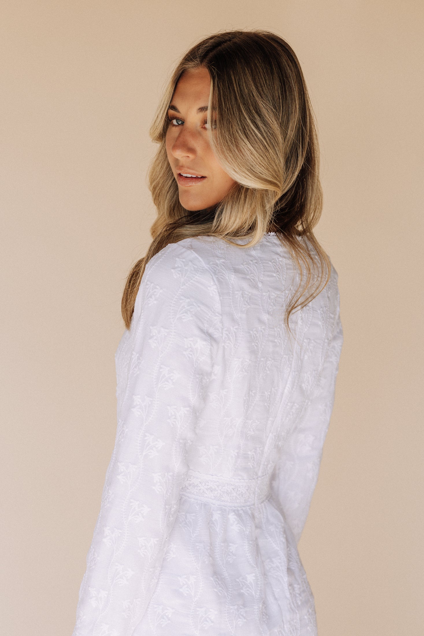 Lace LDS temple dress