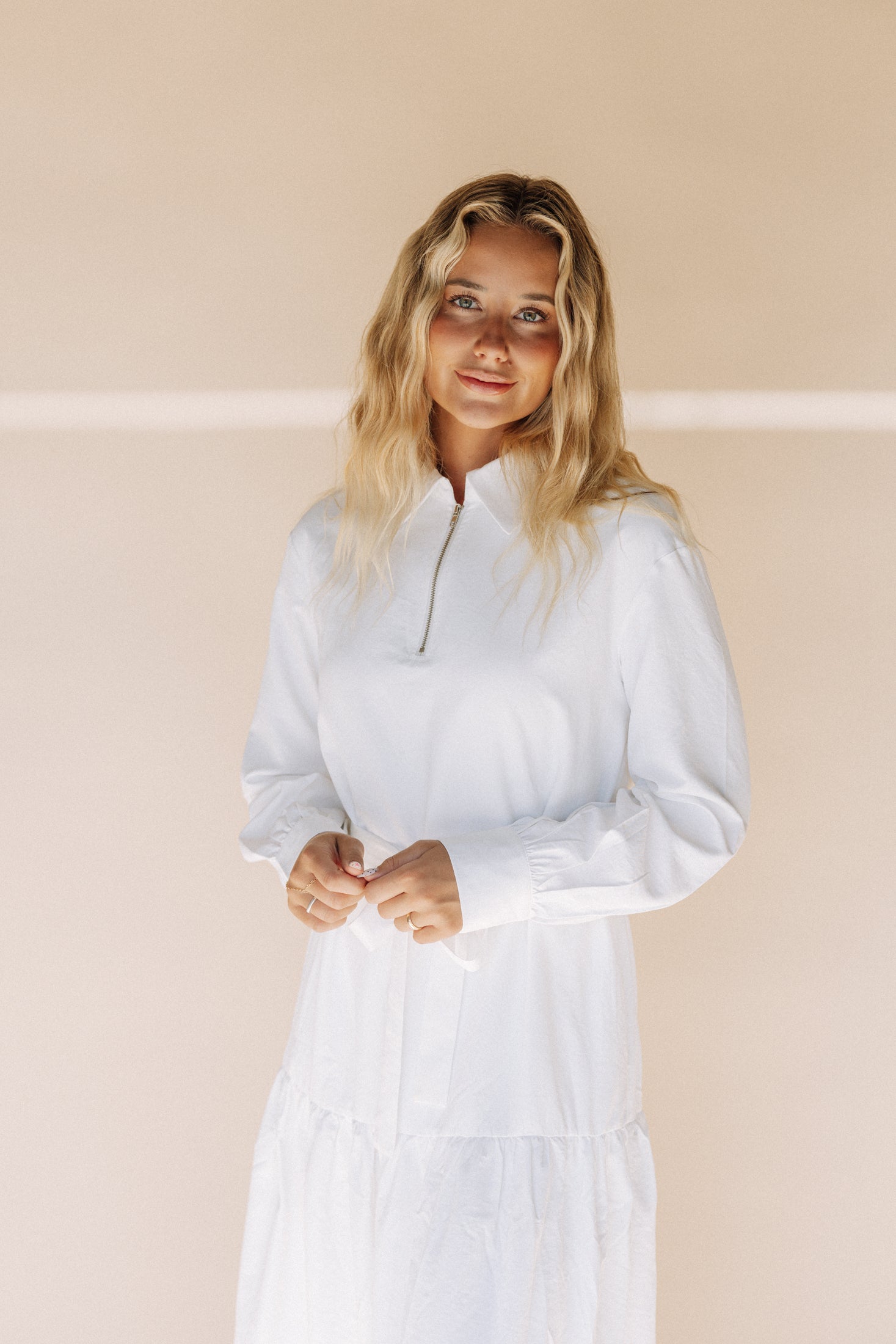 Collared LDS temple dress