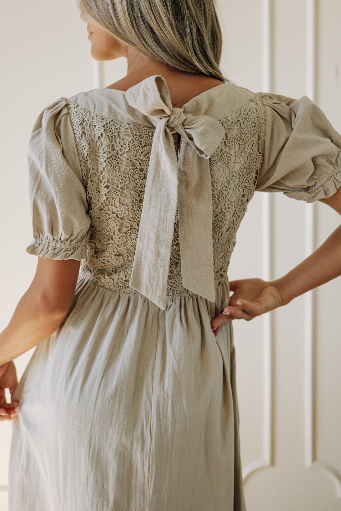 Back tie fall dresses