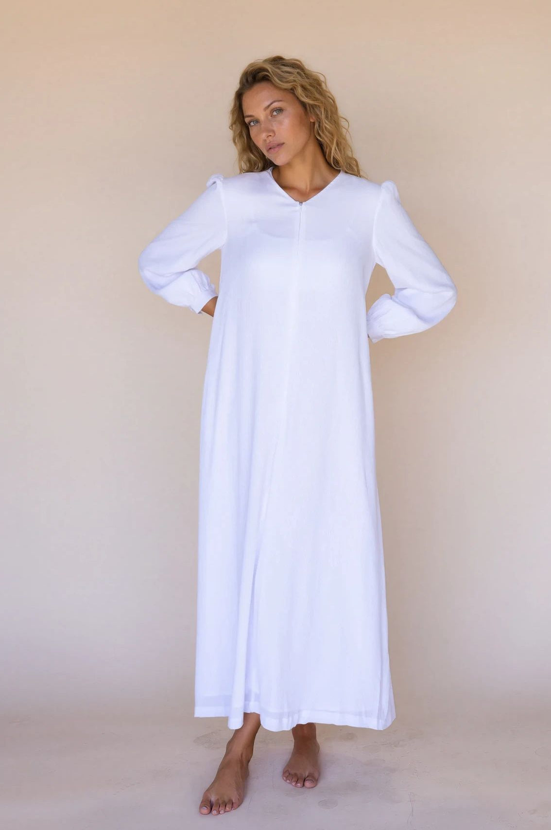 Front zip lds temple dresses