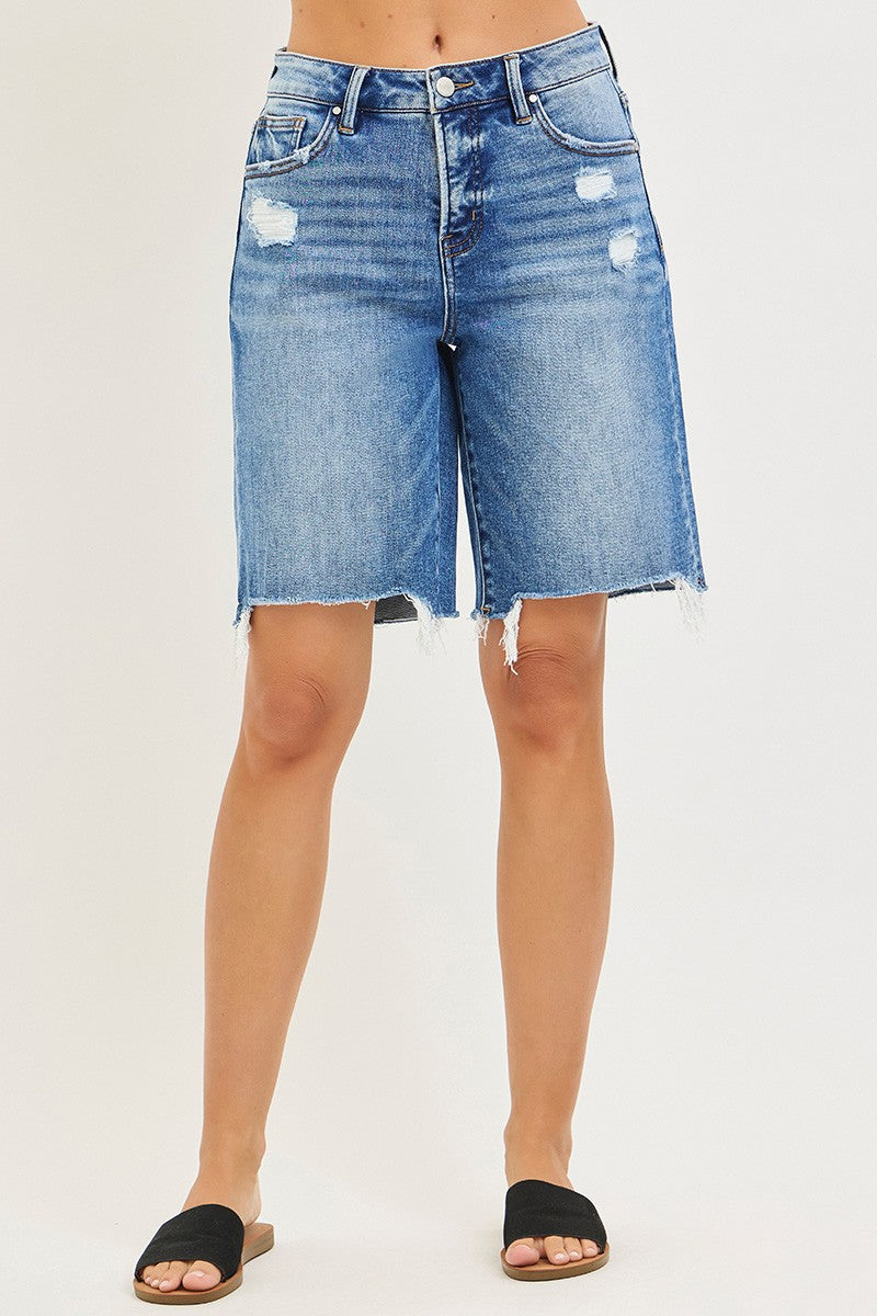 denim blue modest utah shorts