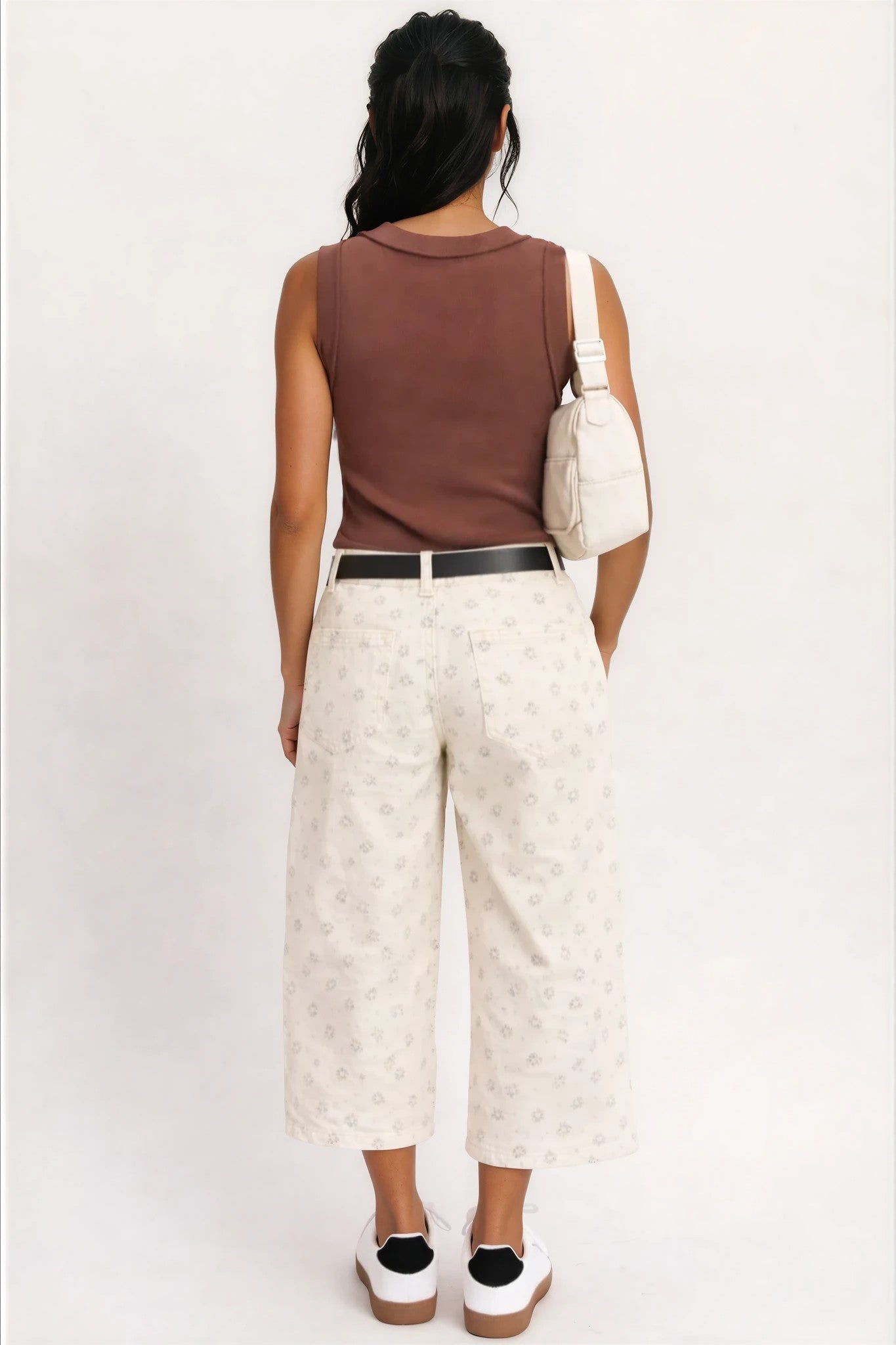 Floral Barrel Pants