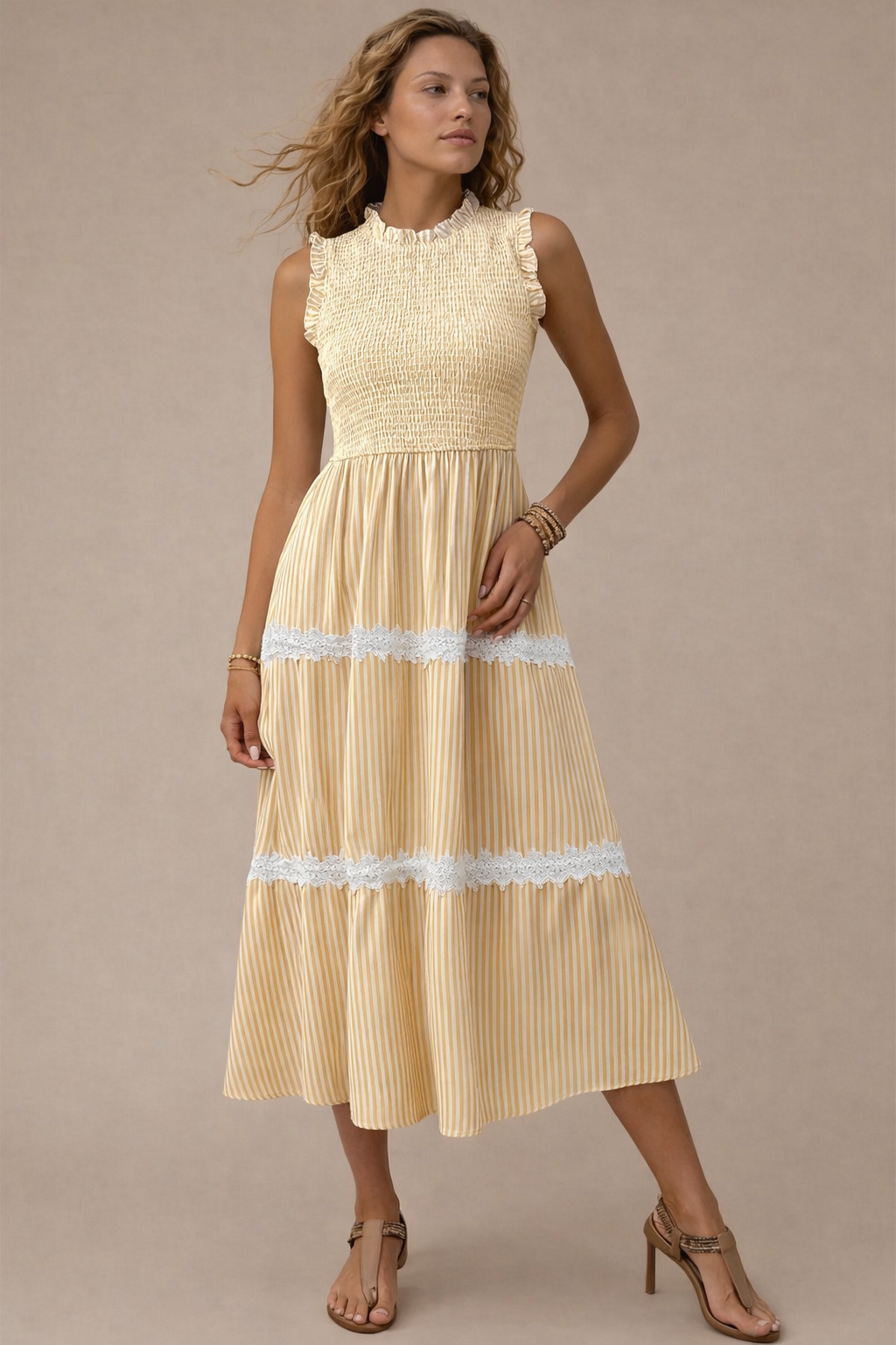 Butter Yellow Spring Dress