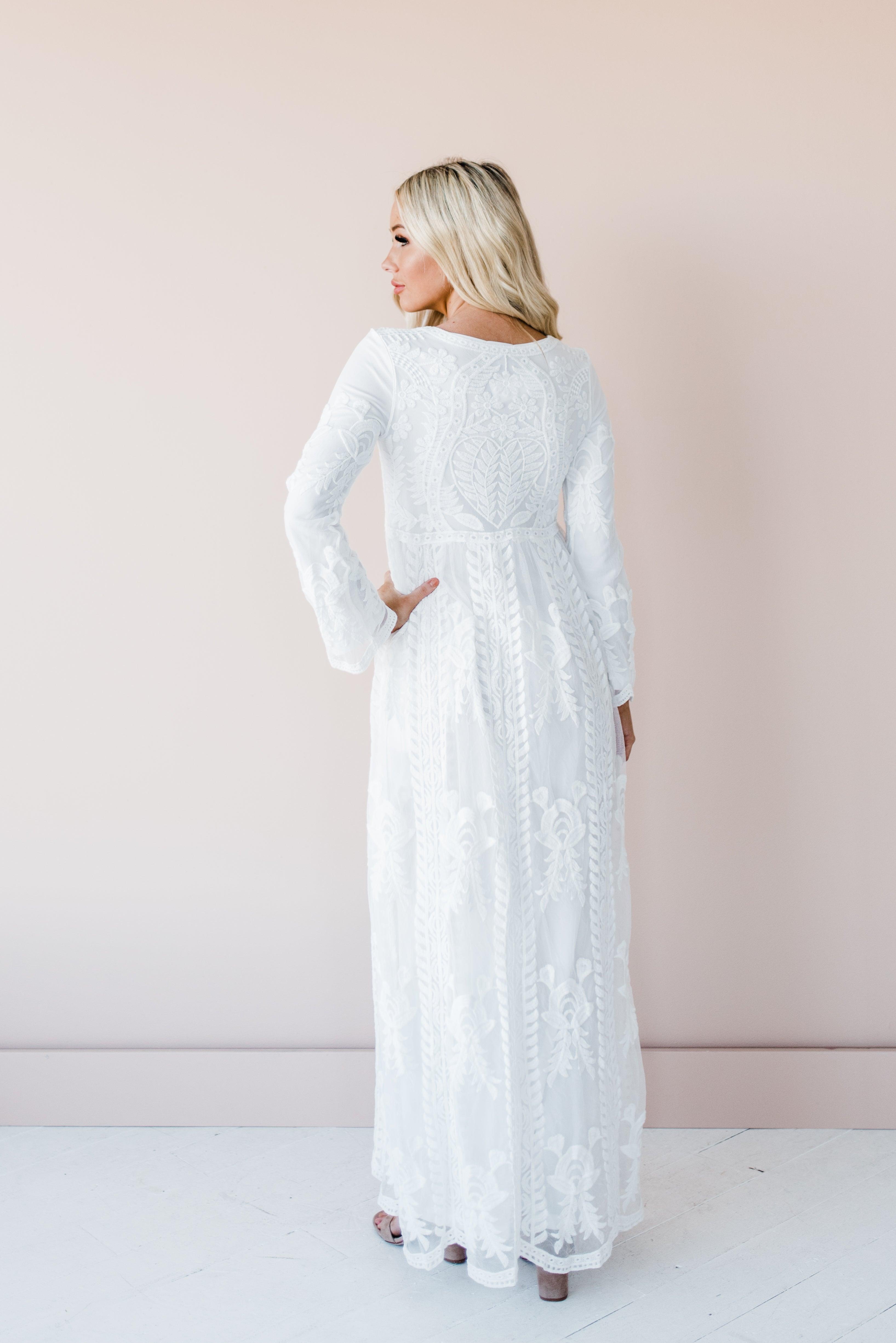 womens lace temple dress