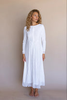 LDS front zipper temple dress