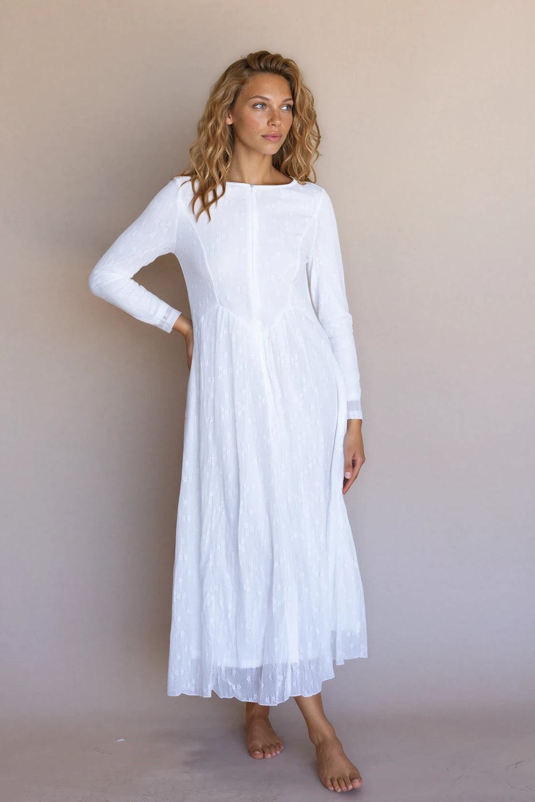 Front Zipper LDS Temple Dress – FEHRNVI