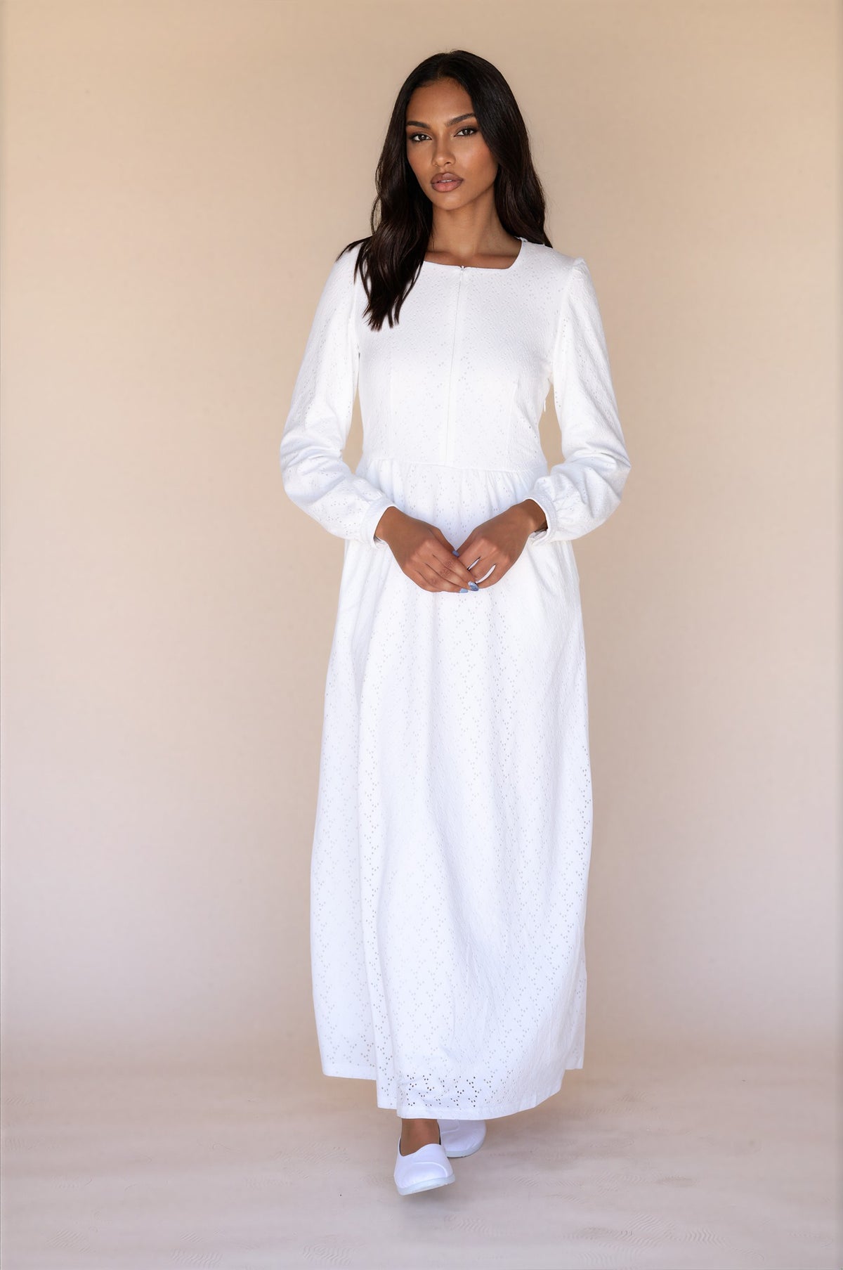 front-zipper temple dresses