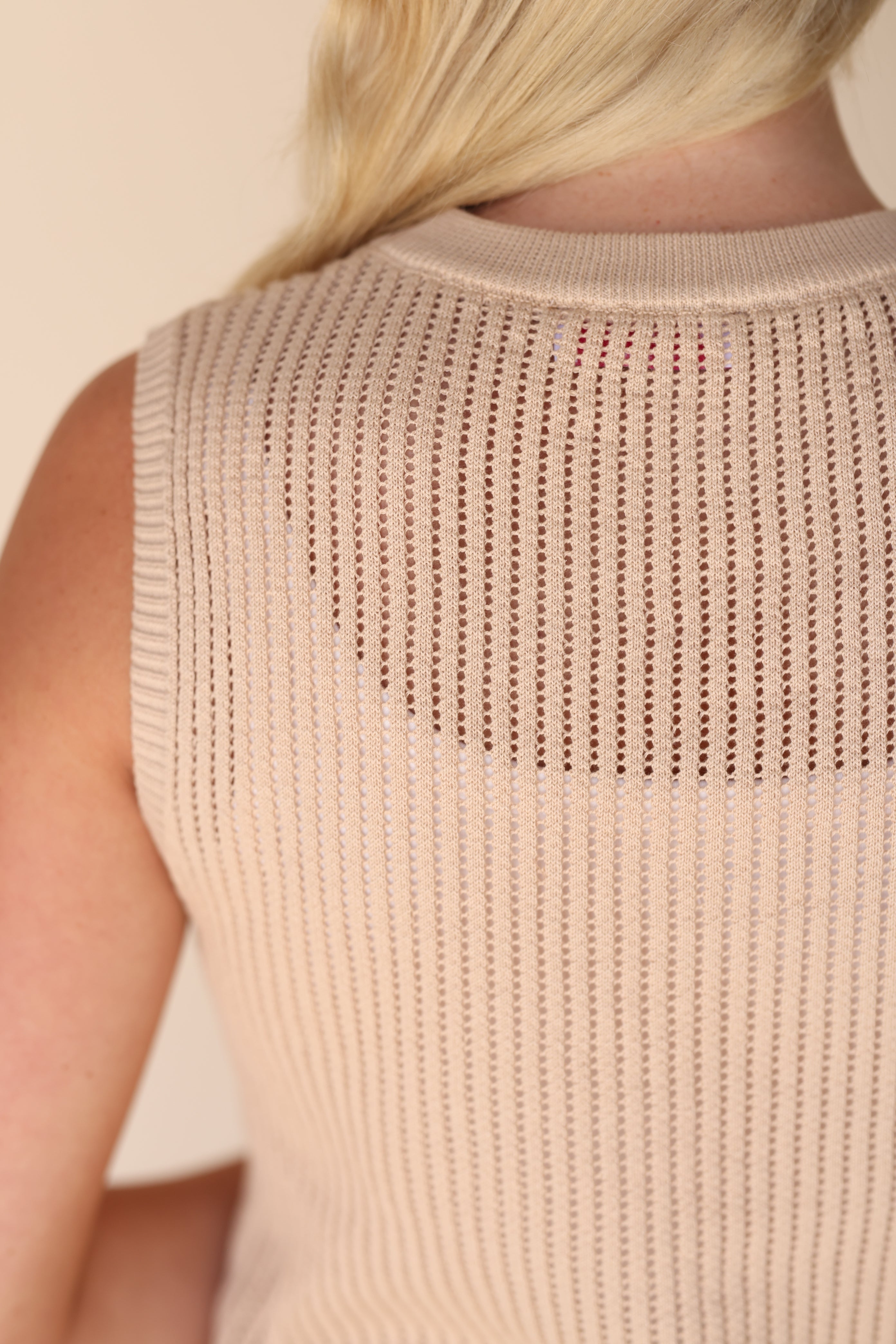Tan Knit Top