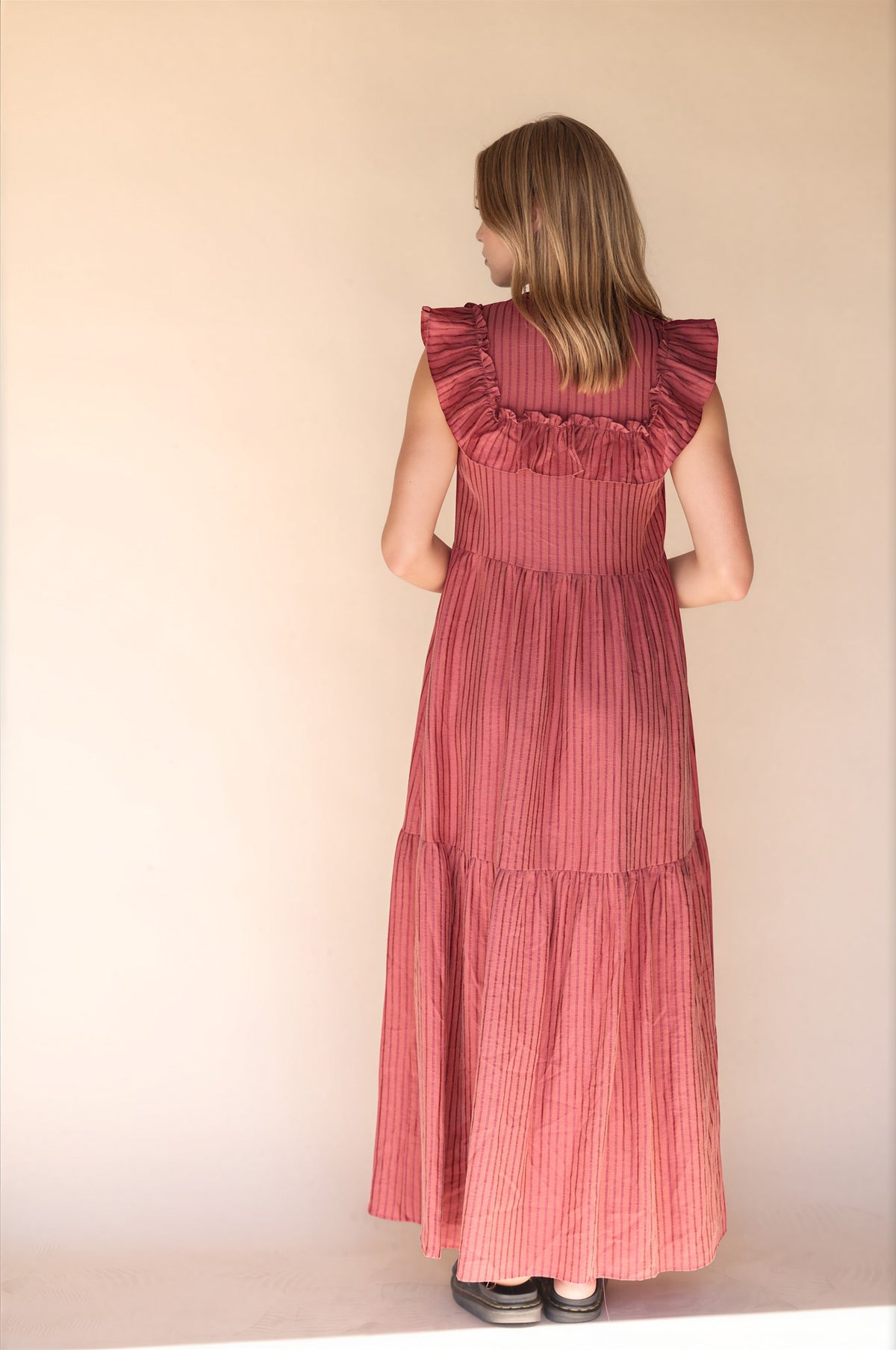 Mary Maxi Dress in Red