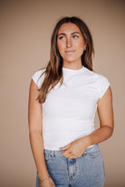 Women's cap sleeve top