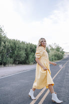 Yellow Modest Dress