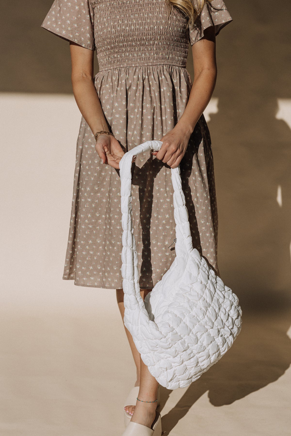 Puff Quilted Temple Shoulder Bag