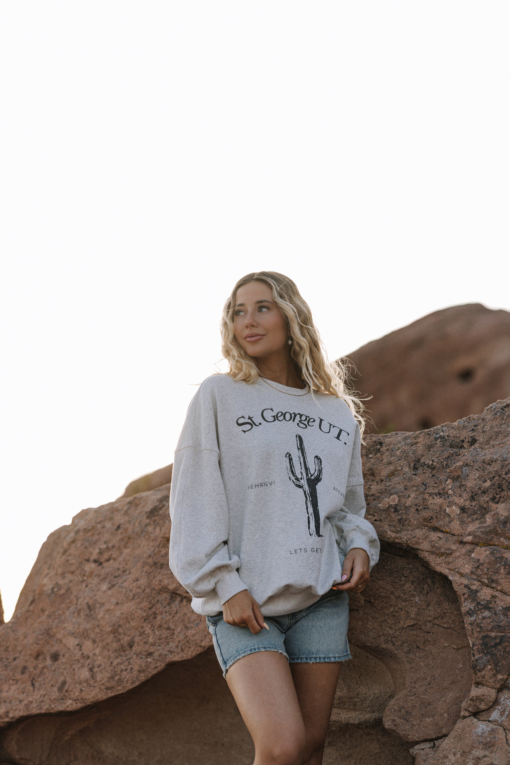 St. George Oversized Graphic Sweater