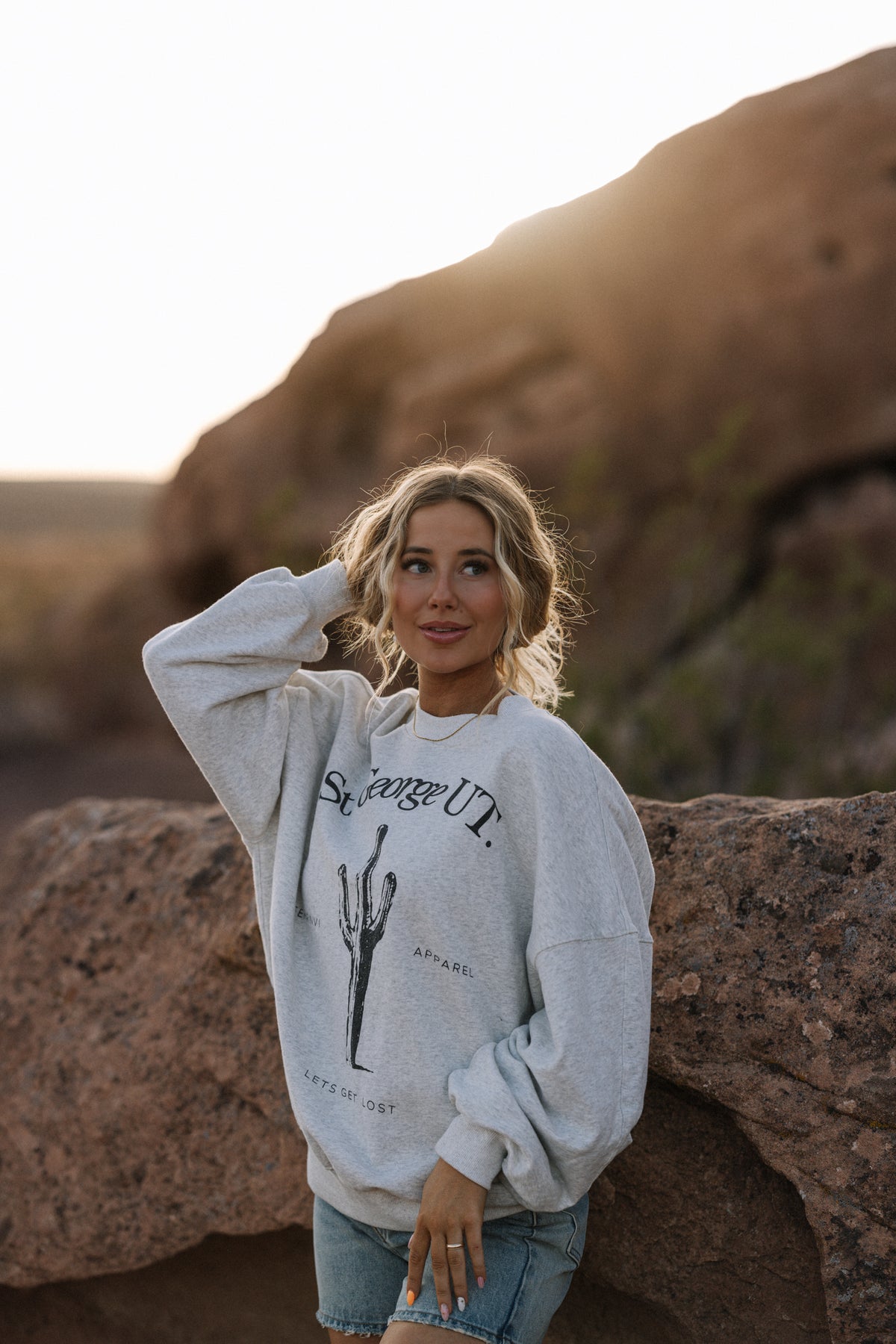 St. George Oversized Graphic Sweater