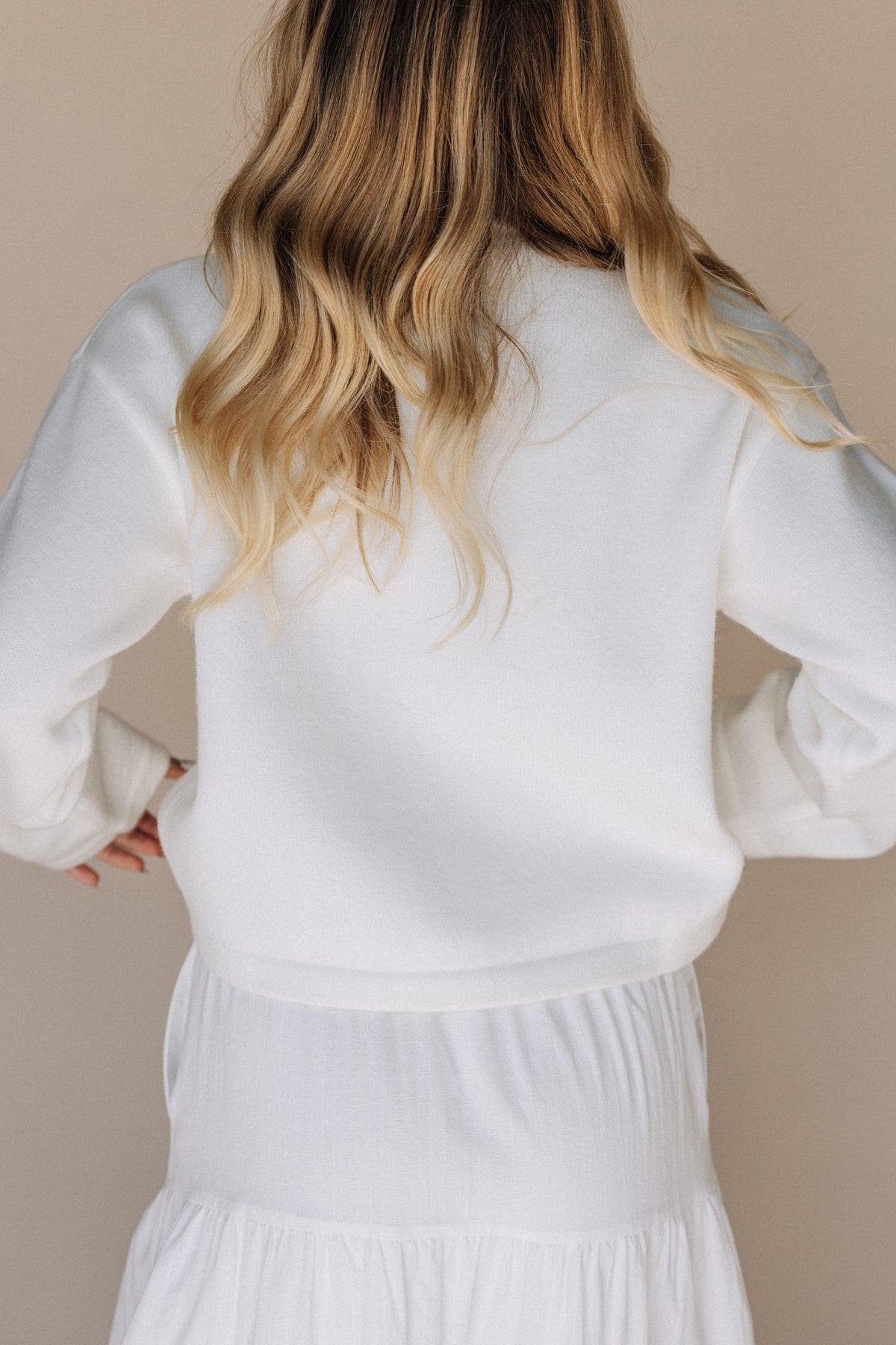 Marilee Temple Sweater in Ivory