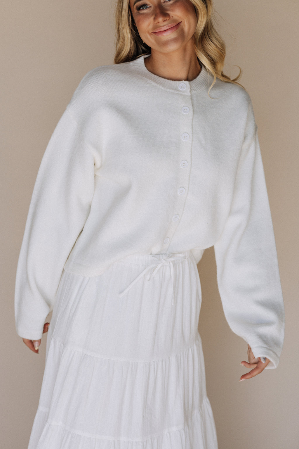 Marilee Temple Sweater in Ivory