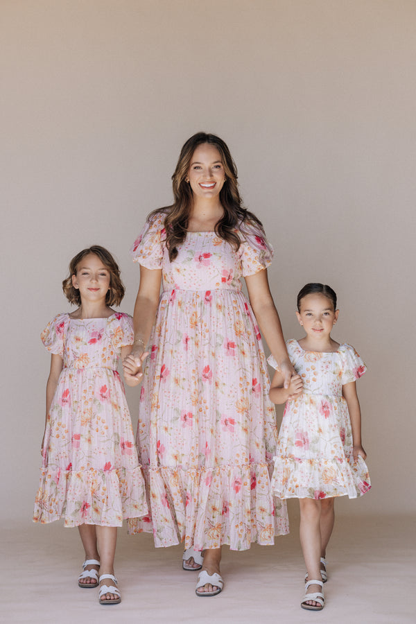 Greta Dress in Pink - Kids