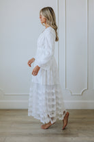 Women wearing an lds temple dress