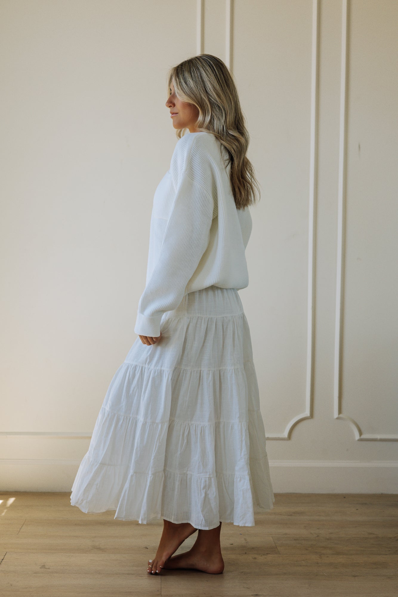 Claire Temple Sweater in Ivory – FEHRNVI