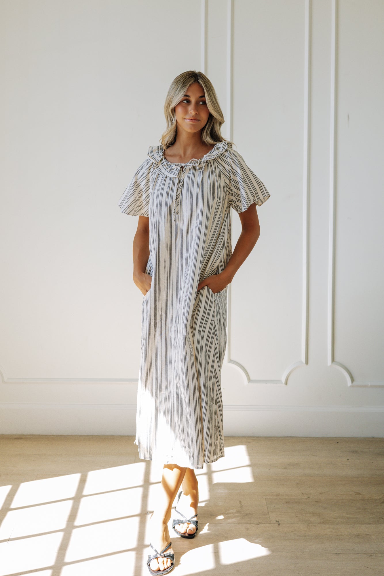 Cotton Blend Maternity Dress – FEHRNVI