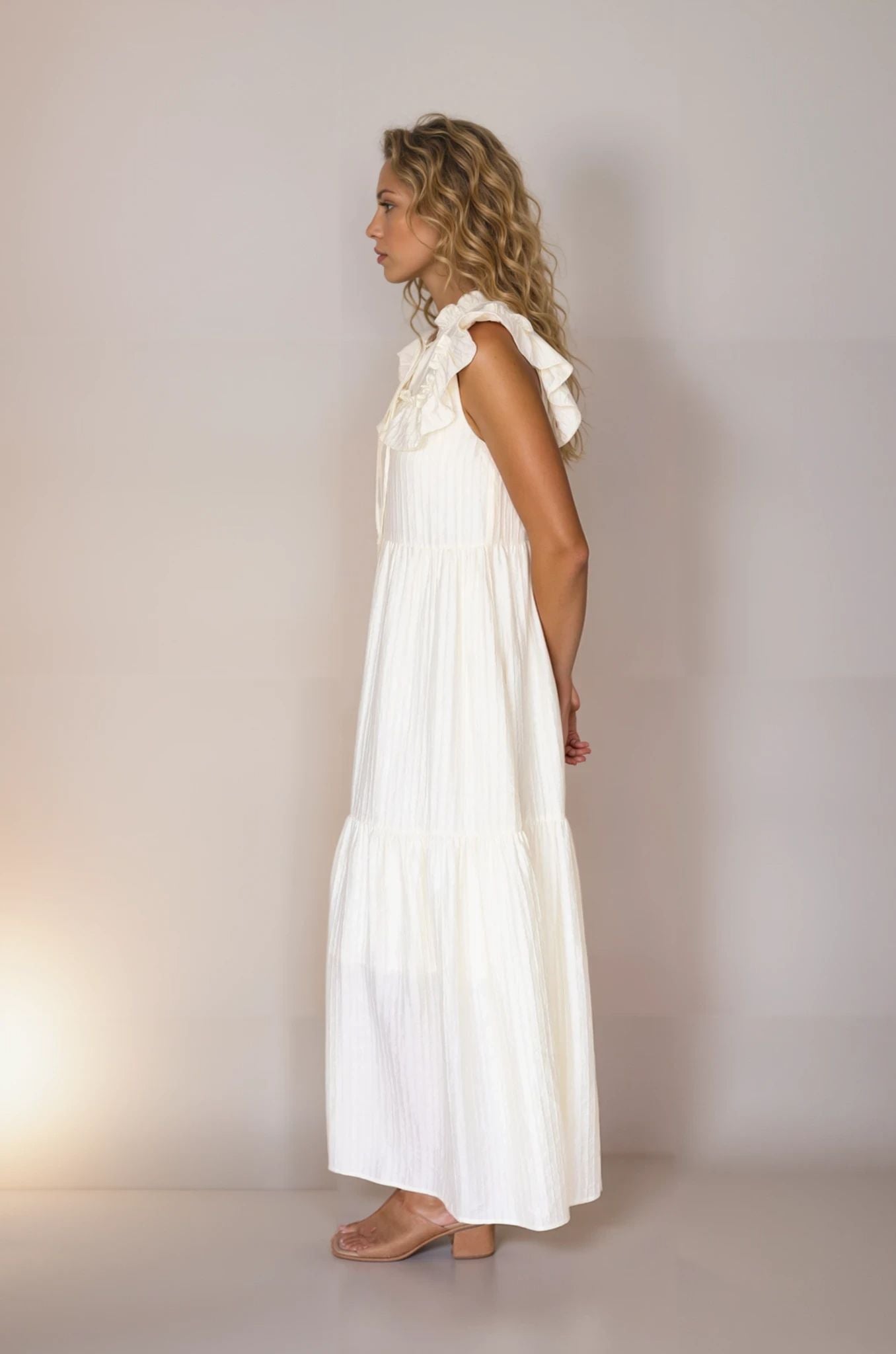 Light Yellow Maxi Dress