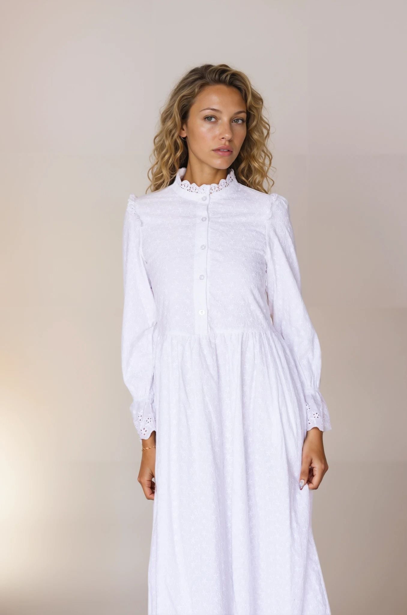 button lds temple dress