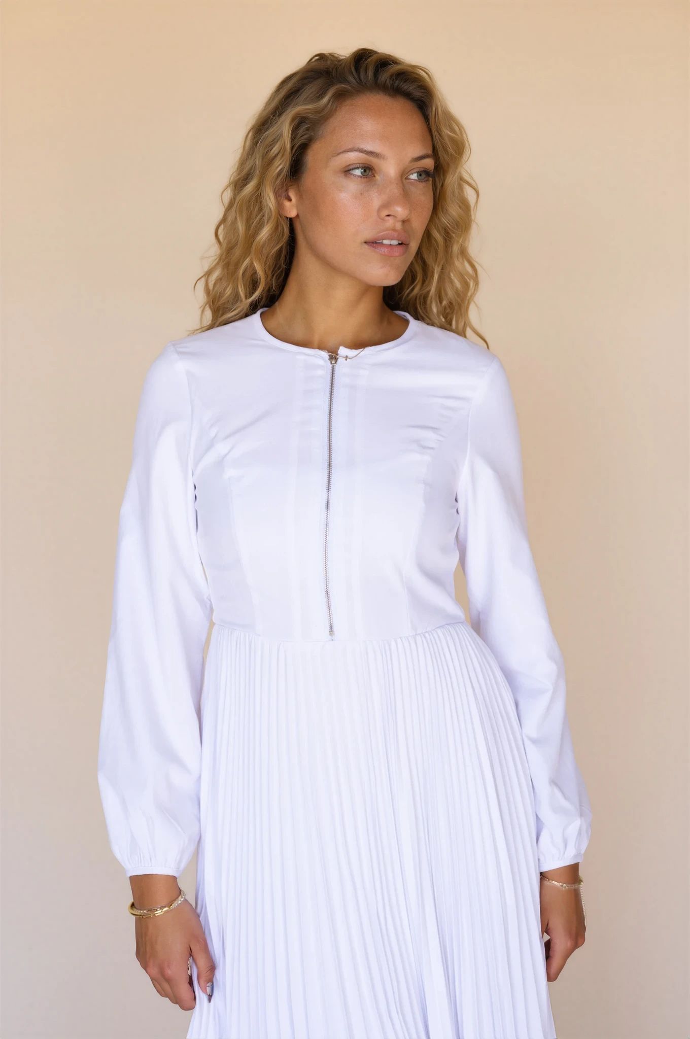 Front zipper lds temple dresses