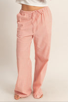Red Drawstring Pants