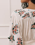 Cotton Floral Embroidered Dress