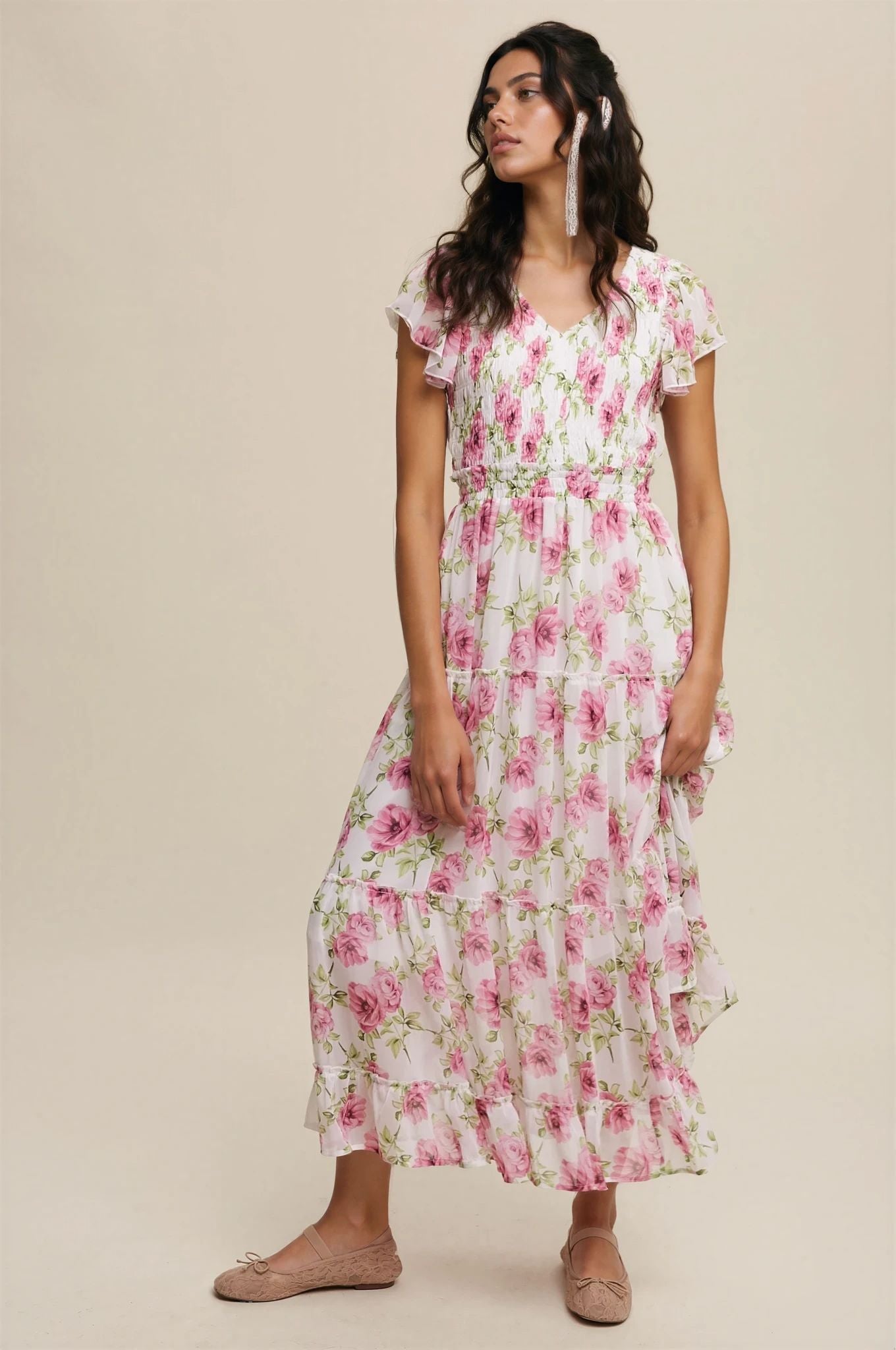 chinese dress ladies Amazon.com: SUNNOW Women's Summer Maxi Dress Romantic V-Neck Exaggerated  Sleeve, Smocked Bodice Casual Wedding Guest Dress with Pocket Green :  Clothing, Shoes & Jewelry main image 1