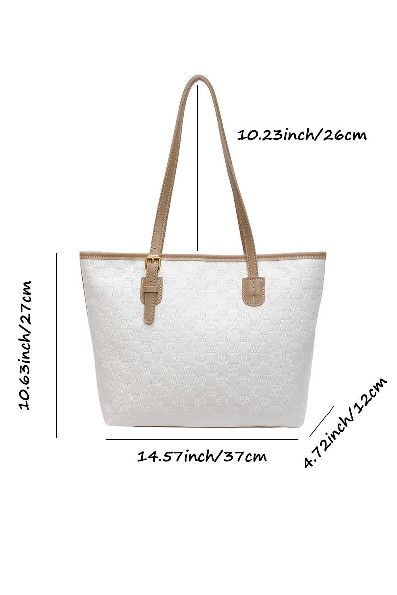 Woven Tote Bag in Ivory