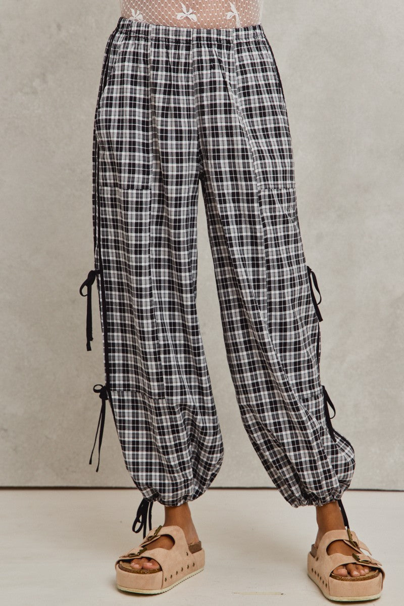 May Checkered Jogger Track Pants