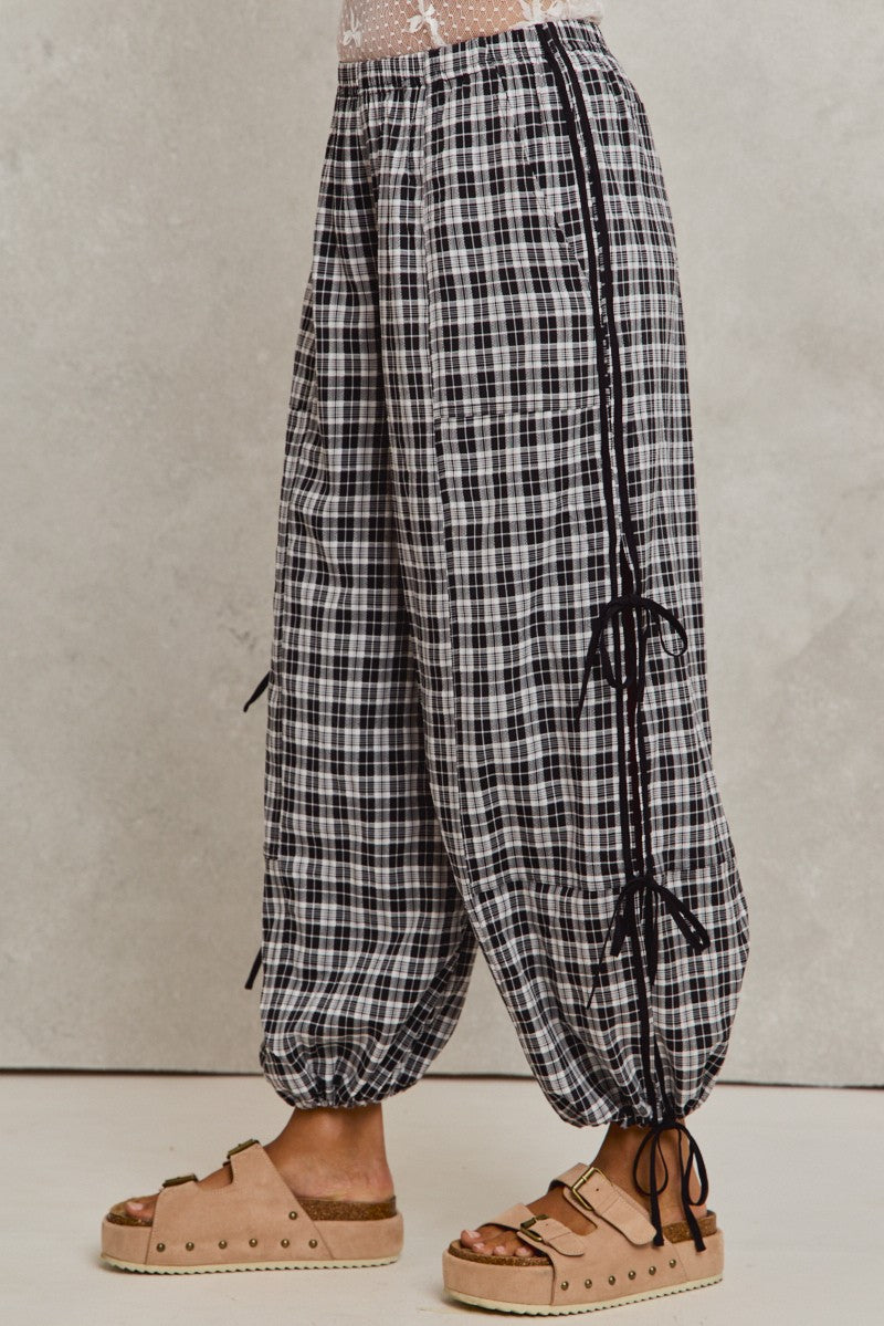 May Checkered Jogger Track Pants