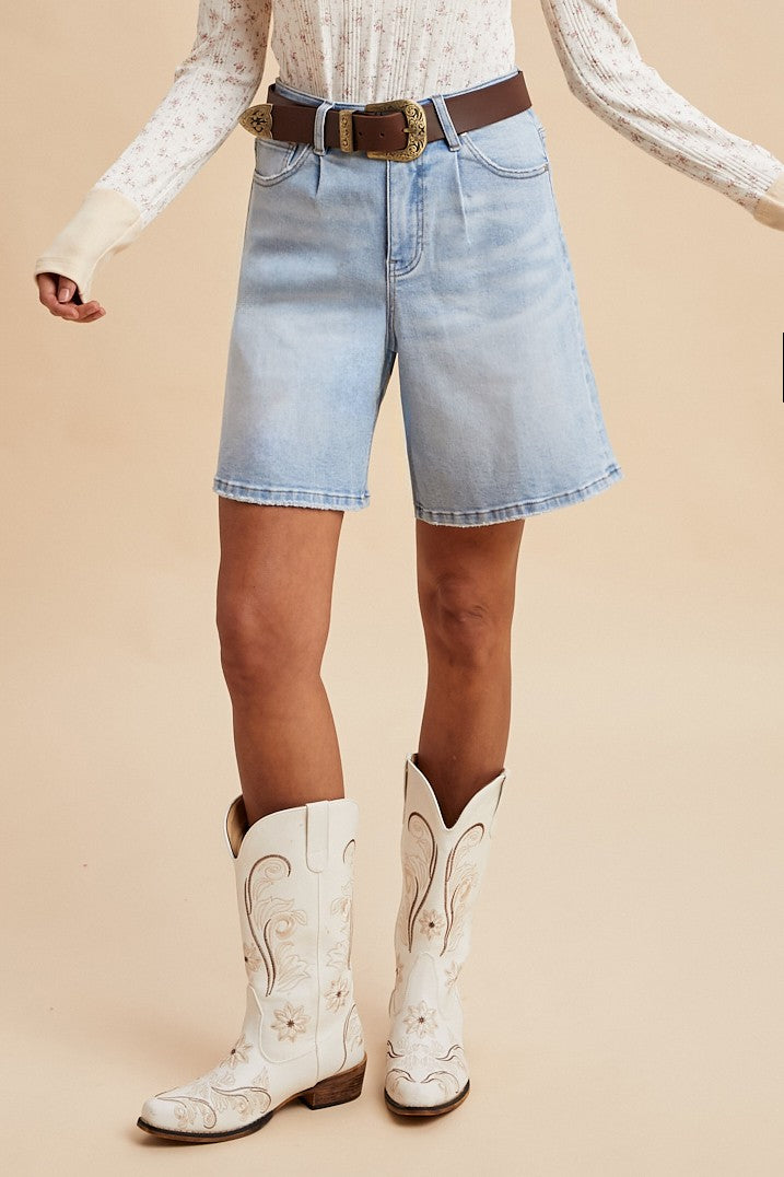 Miranda Relaxed Denim Shorts