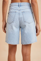 Long denim shorts