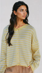 Yellow cardigan