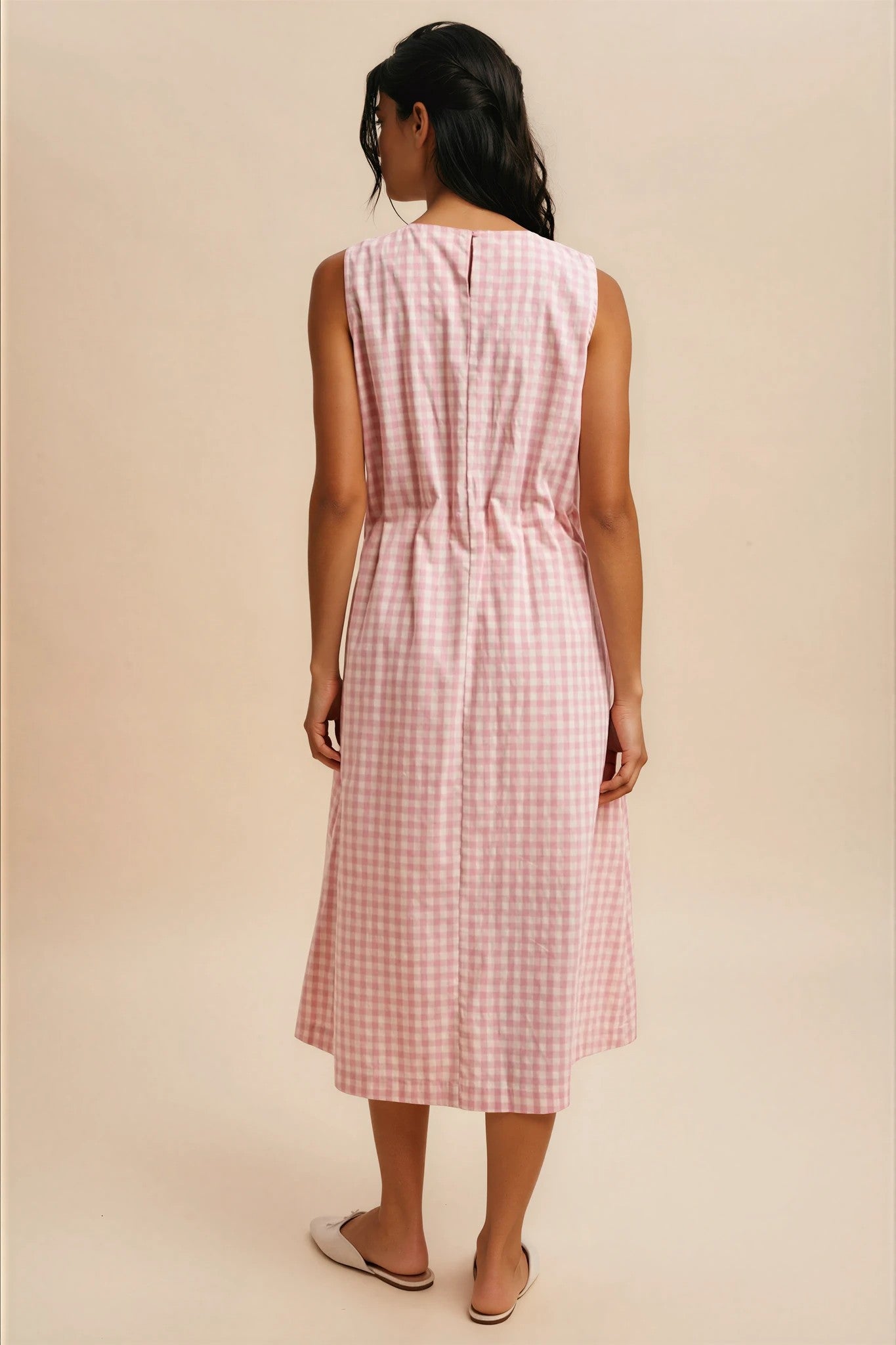 Pink Gingham Dress