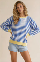 Striped Blue Long Sleeve Shirt
