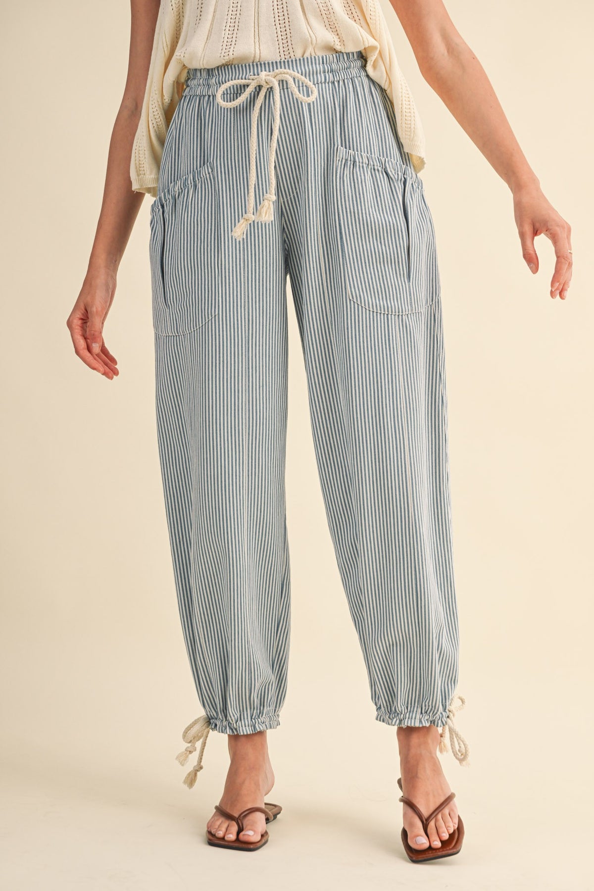 Carrie Striped Parachute Pants