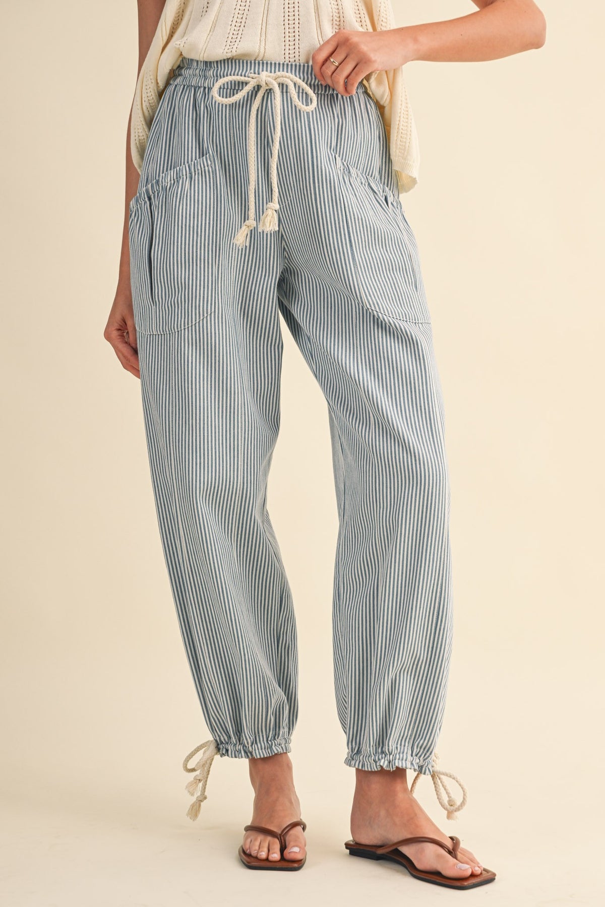 Carrie Striped Parachute Pants