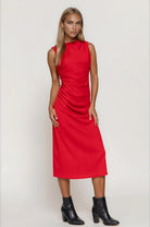 Red Sleeveless Dress