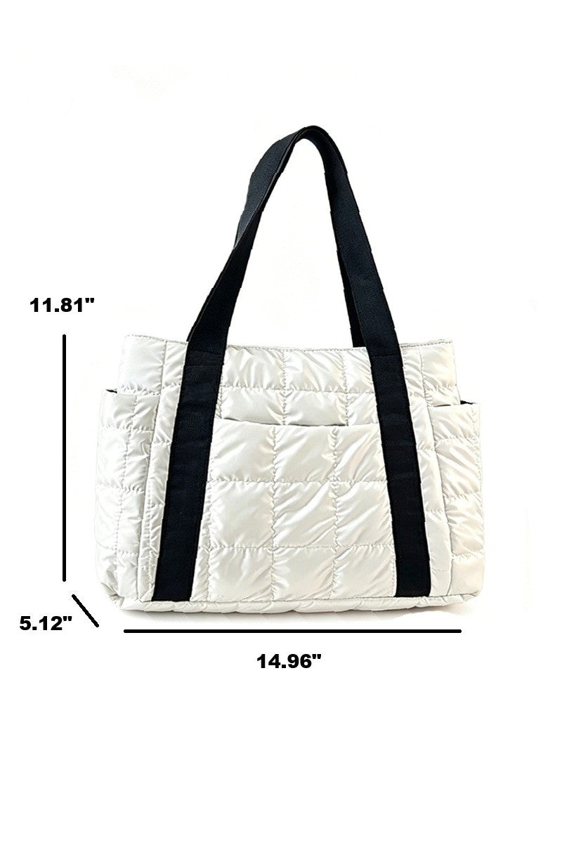 Bella Quilted Puff Bag