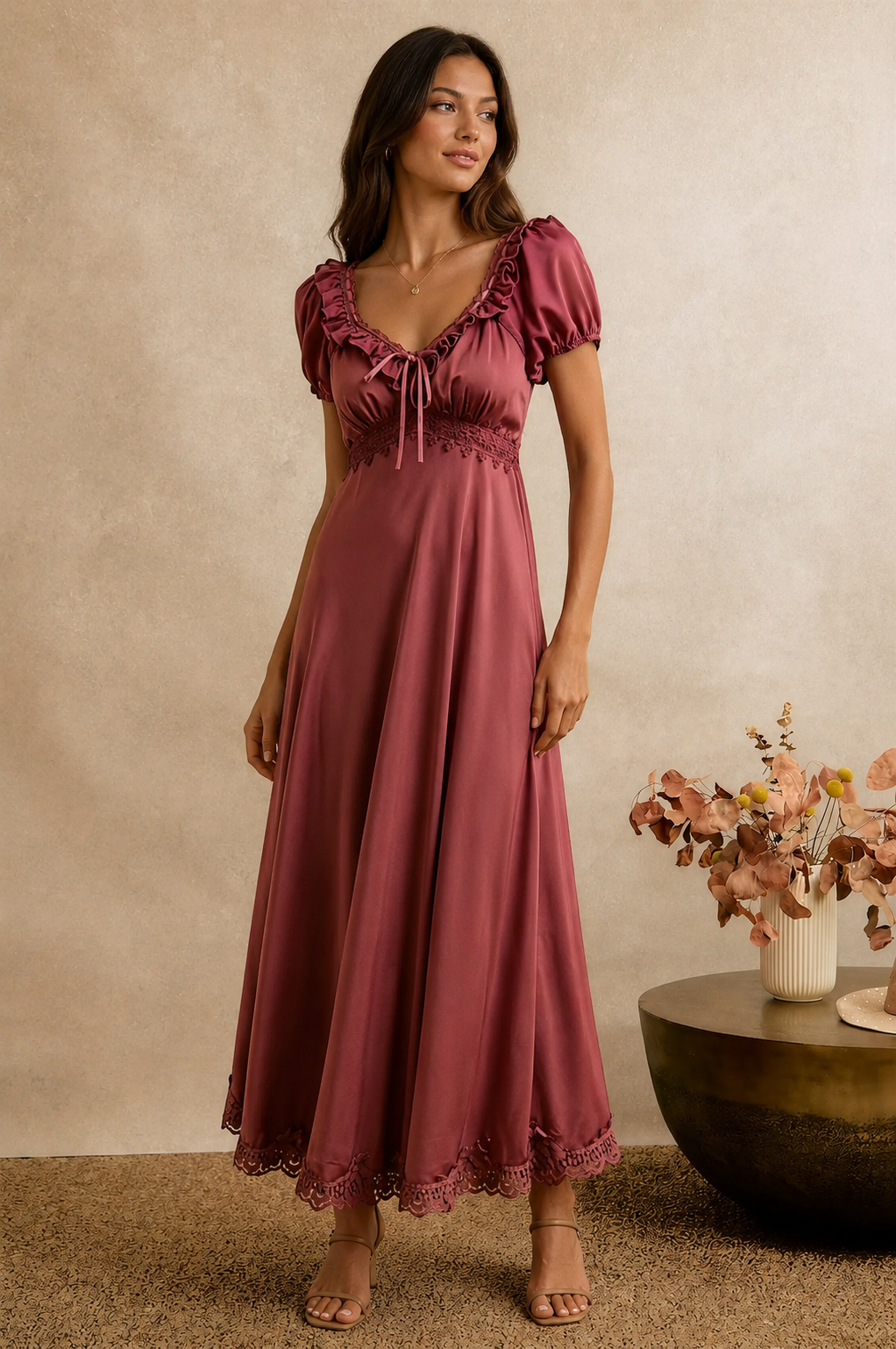Hope Satin Maxi Dress