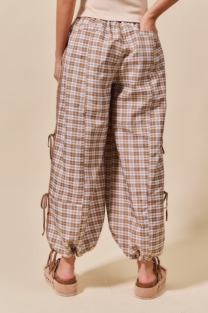 May Checkered Jogger Track Pants
