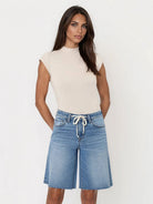 Waist Tie Bermuda Shorts