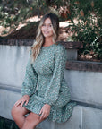 Cammy Dress in Floral Olive