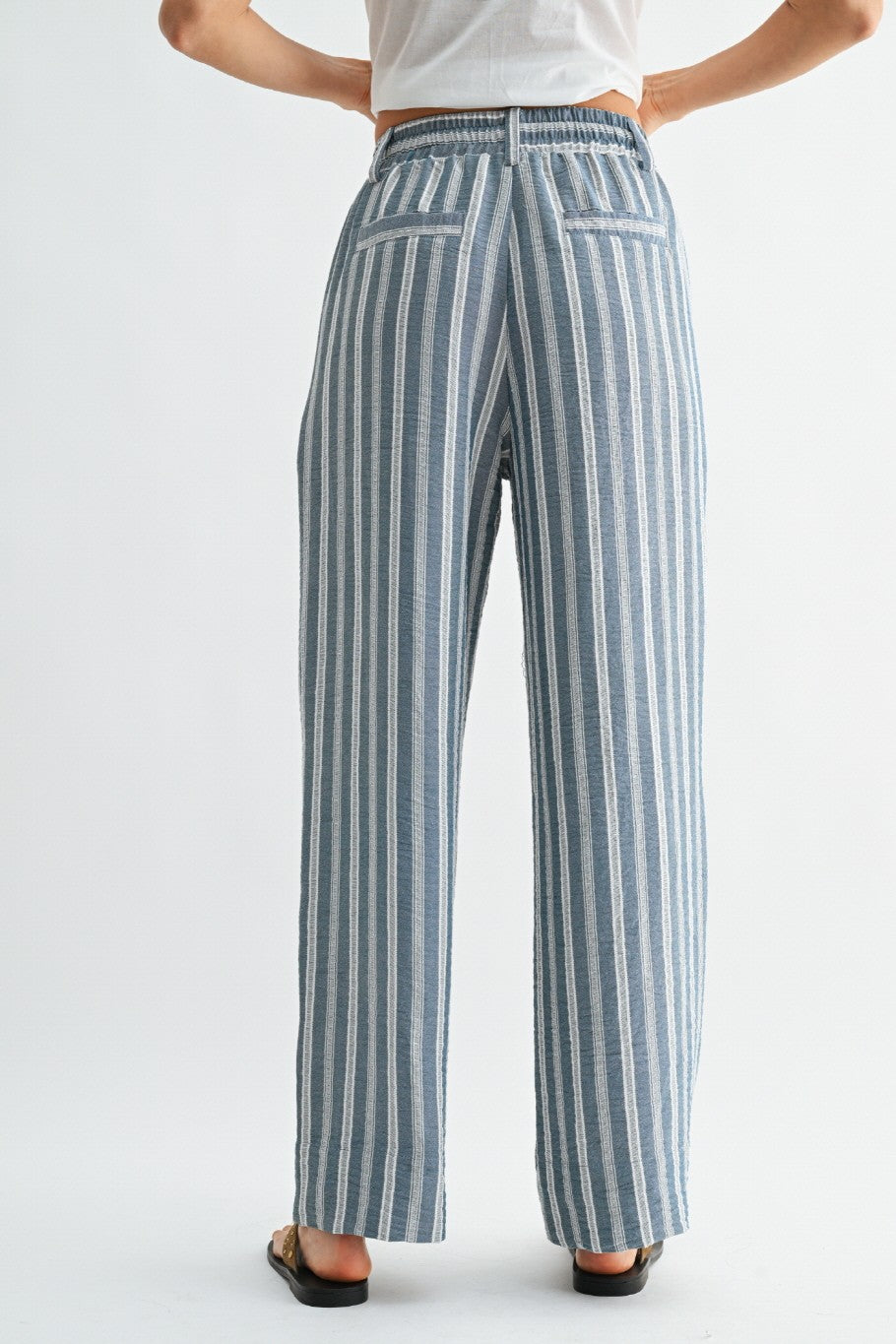 Ariana Striped Drawstring Pants