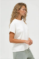 Women's White Basic T-Shirt